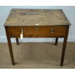 A mid 18th Century oak side table