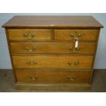 A 19th Century oak chest of drawers