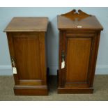 Two Edwardian mahogany bedside cabinets