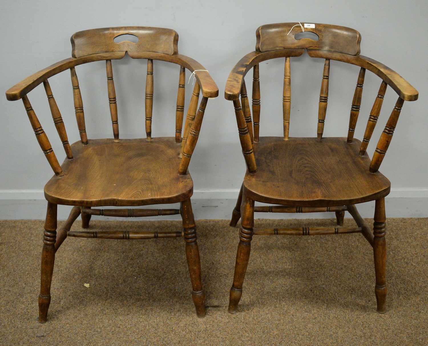 Two captain's chairs - Image 2 of 2
