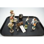 Selection of ceramic animal figures including Doulton and Beswick