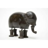 Late 19th Century cast iron walking elephant toy