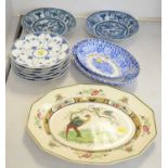 Selection of ceramics including Royal Copenhagen, Copeland and Royal Doulton