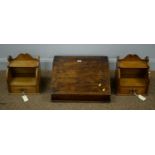 Bible box and Edwardian ash wall brackets