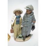 Lladro 'Away to School' figure group