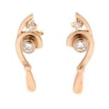 A pair of diamond earrings by Catherine Best,