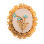 A Victorian memoriam brooch,