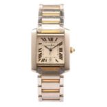 A Cartier Tank Francais wristwatch,