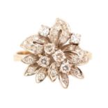 A diamond dress ring,