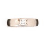 A single stone diamond ring,