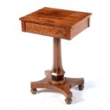 An early Victorian mahogany work/occasional table