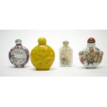 Four Chinese snuff botles