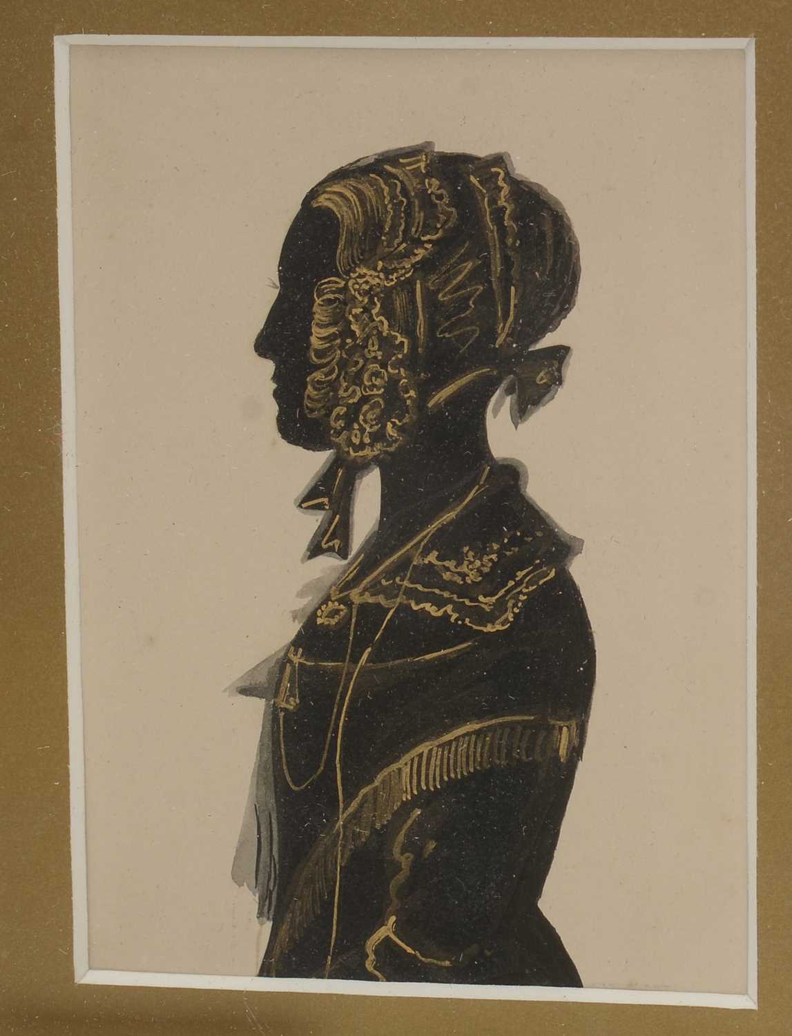 British School, 19th Century - Silhouettes - Bild 5 aus 10