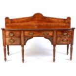 A William IV mahogany sideboard with architectural back