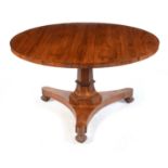 A George IV rosewood tilt action breakfast table