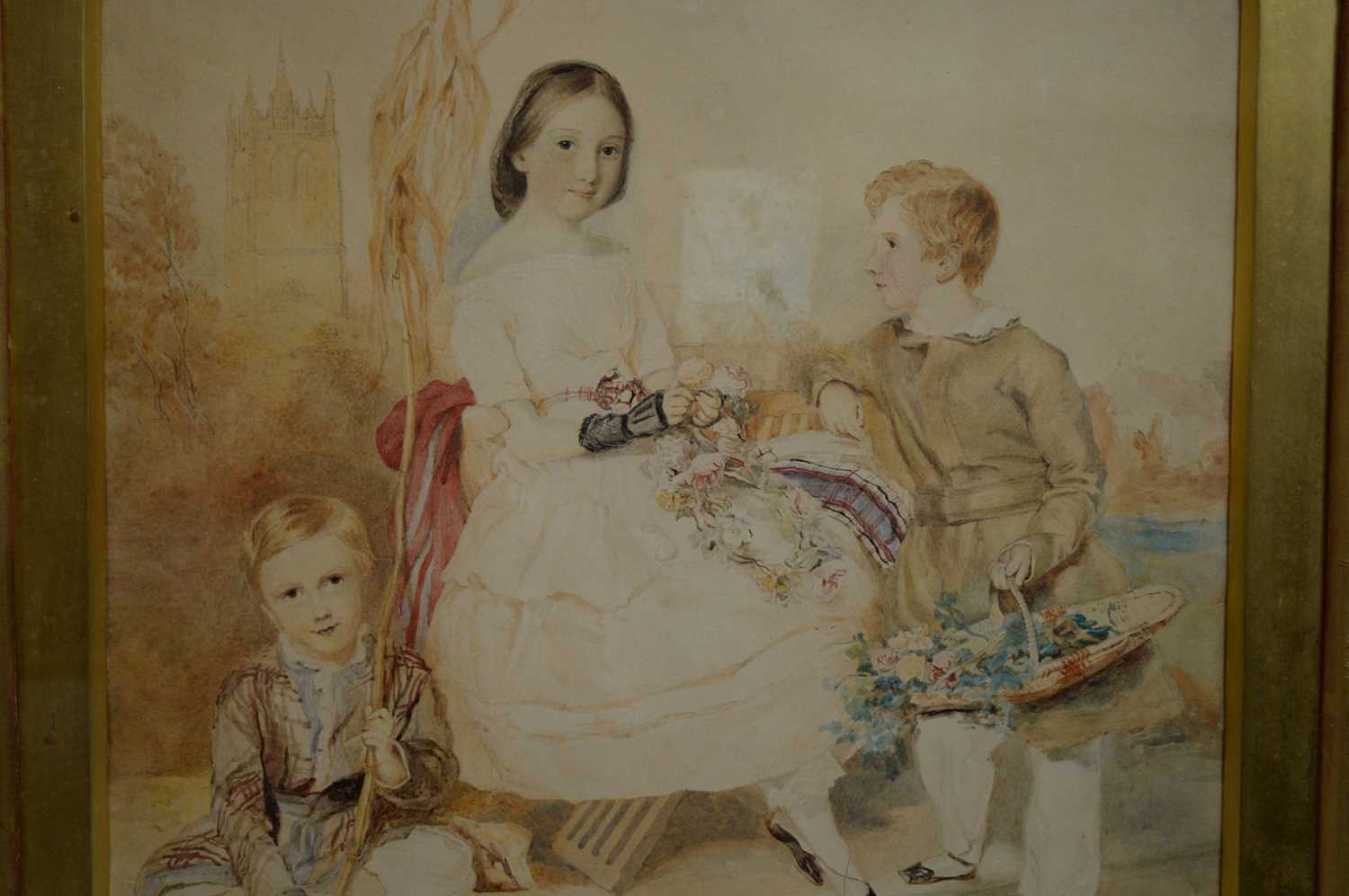 British School, 19th Century - watercolour. - Image 2 of 3