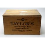 Taylors Vintage Port 1980 12 bottles,