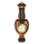 An Edwardian inlaid rosewood barometer, by T.B. Winter, Newcastle upon Tyne,