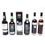 Six bottles of port