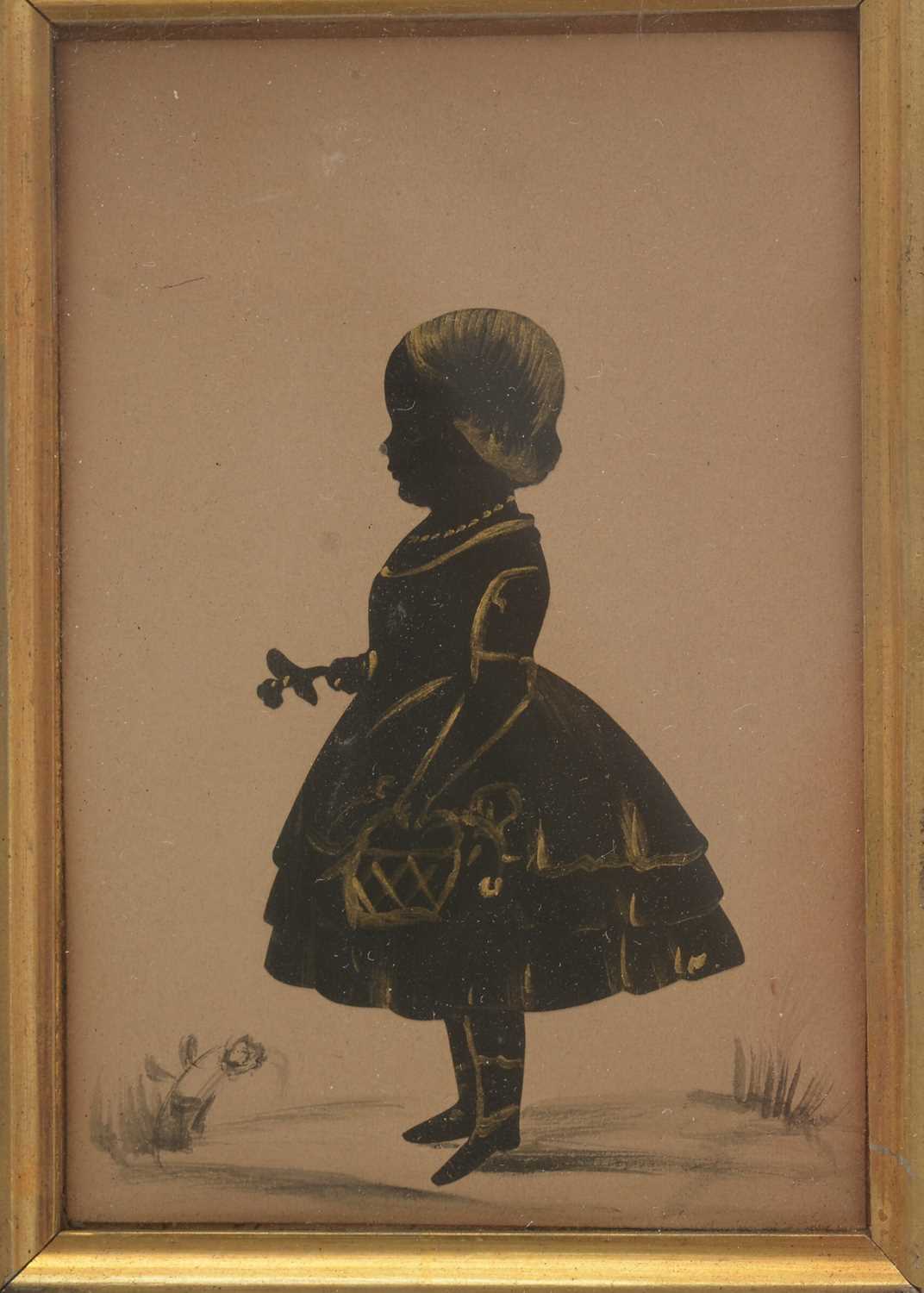 British School, 19th Century - Silhouettes - Bild 6 aus 10