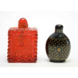 Three Chinese snuff bottles