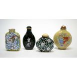 Four Chinese snuff bottle