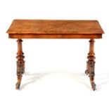 A Victorian walnut occasional table