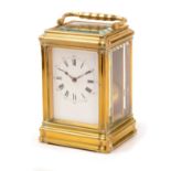 An early 20th Century French carriage clock, retailed by J.W. Benson,
