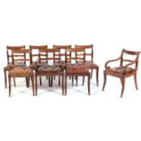 Eight 19th Century dining chairs in the Regency taste
