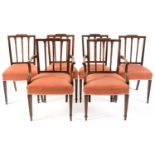 A set of six 19th Century mahogany dining chairs