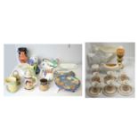 Selection of decorative ceramics including Carlton Ware and Royal Doulton