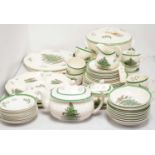 A Spode 'Christmas Tree' pattern dinner service