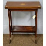 An Edwardian fold-over card table of small proportions