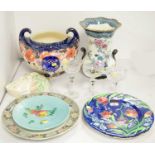 A selection of decorative ceramics and glassware