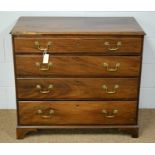 A George III mahogany chest of drawers