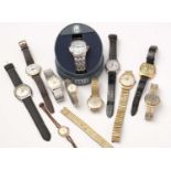 A collection of mid 20th Century and later wristwatches including Ingersoll.