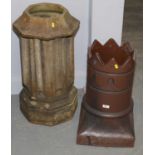 Two Victorian chimney pots