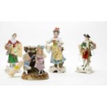 A selection of 19th Century and later ceramic figures