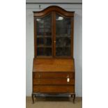 An early 20th Century bureau bookcase