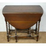 A 20th Century oak gateleg table