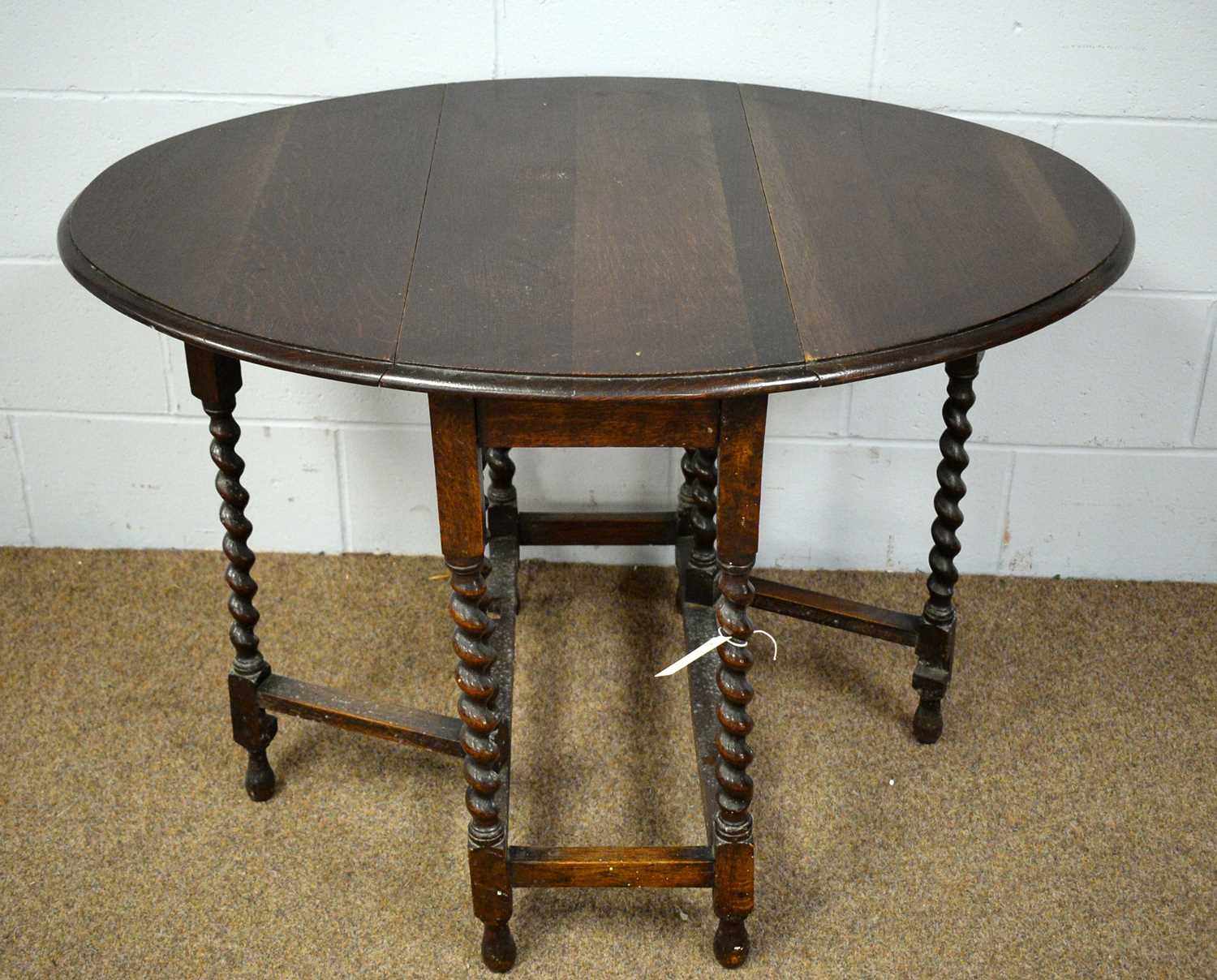 A 20th Century oak gateleg table - Bild 2 aus 2