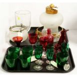 A selection of glass ware