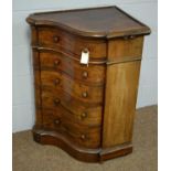 A late Victorian mahogany corner unit