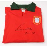 A 1960s Portugal international football replica shirt