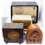 A selection of Philips and other vintage radios