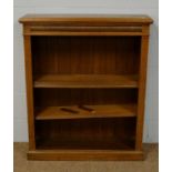 A 20th Century oak open bookcase