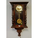 A late 19th/early 20th C Vienna wall clock