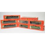 Six boxed Rivarossi HO-gauge trains.