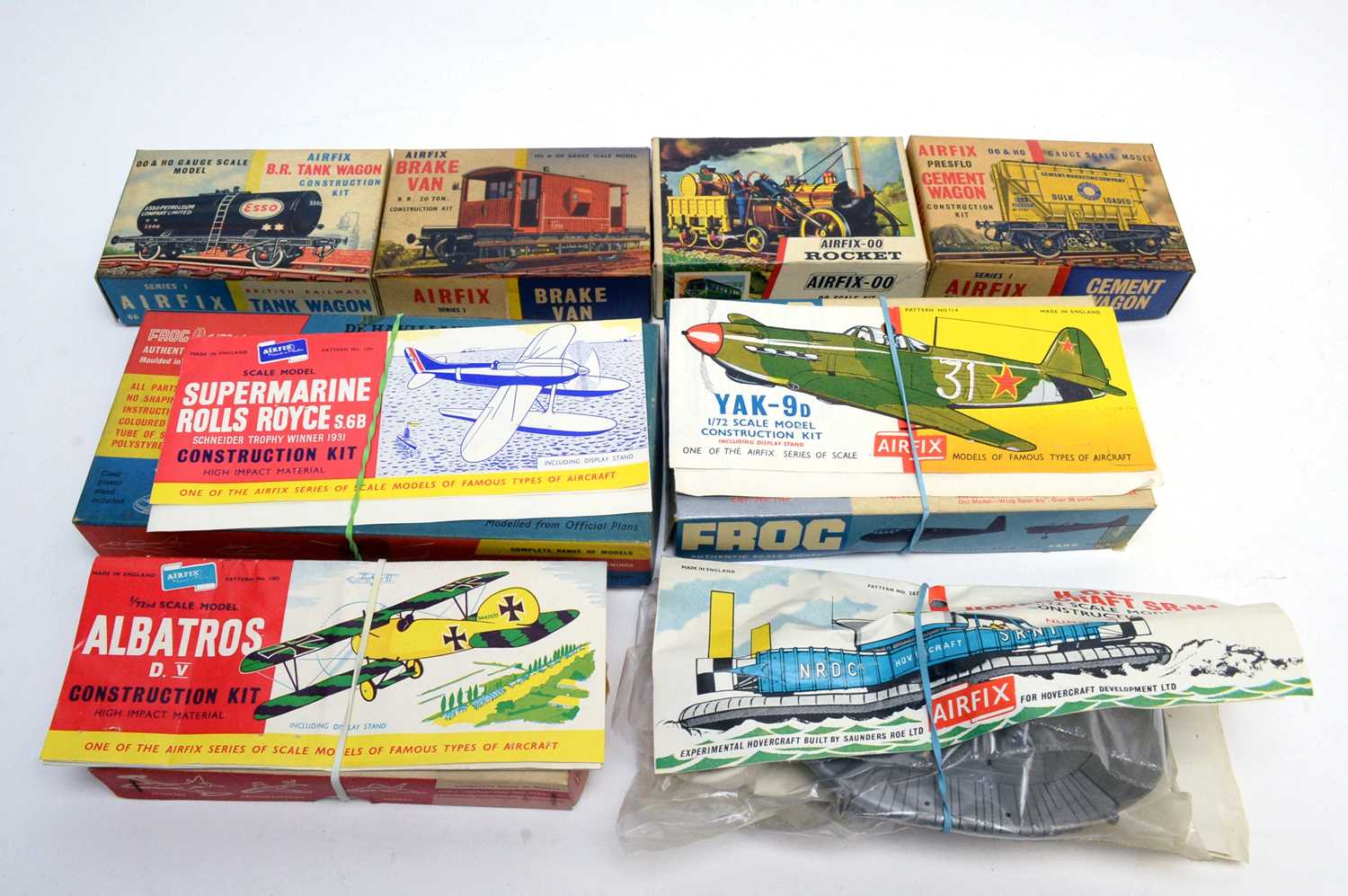 Airfix boxed model construction kits.