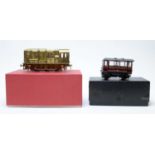 Boxed Walsworth NER car; and a scratch-built shunter diesel engine.